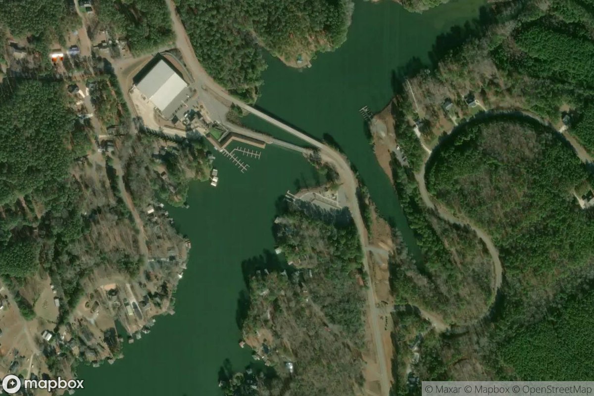 Satellite view of Lillys Bridge Access Area