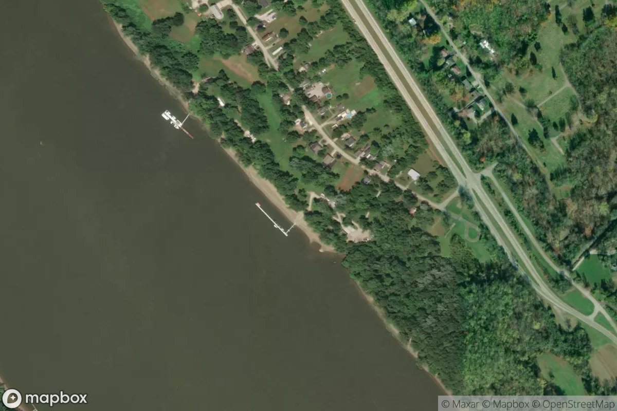 Satellite view of Little Indian Creek Boat Club