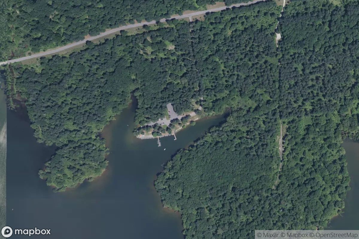Satellite view of Loch Raven Fishing Center