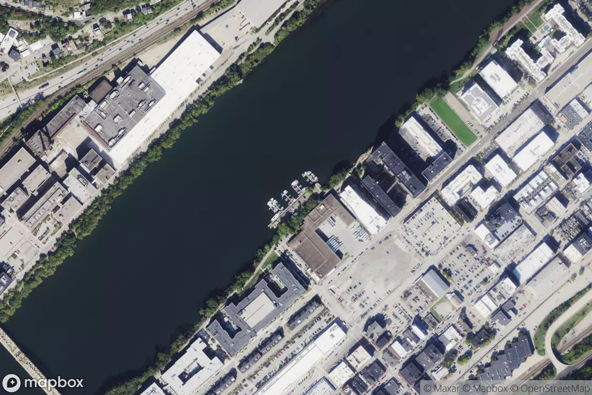 Satellite view of Lock Wall One Marina