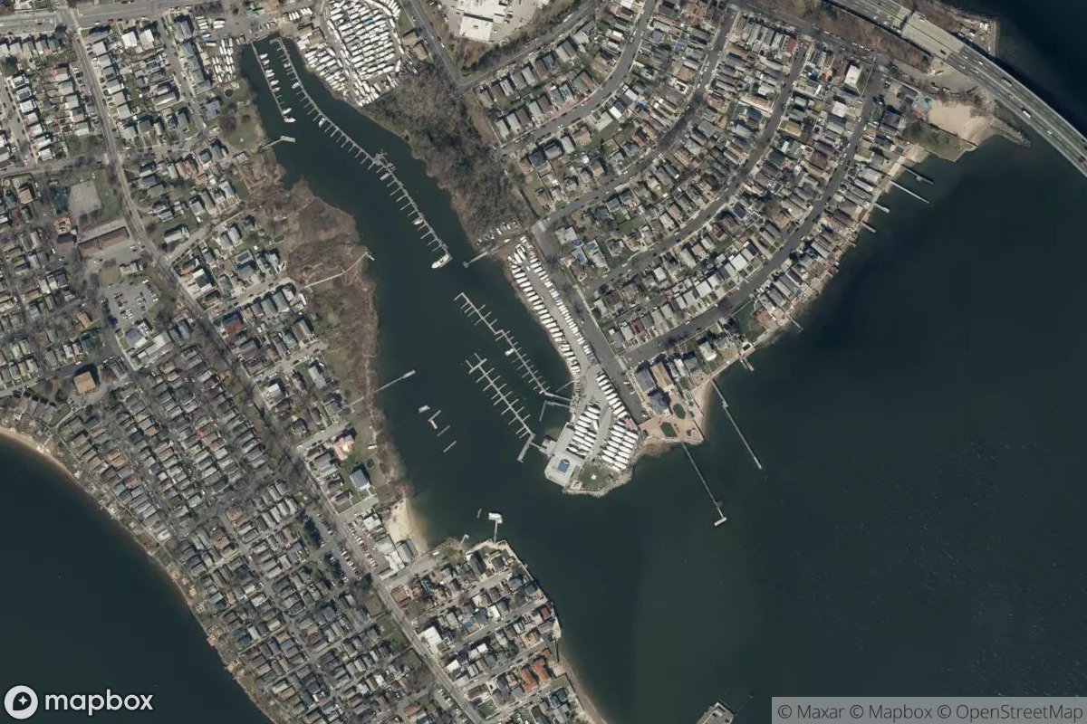 Satellite view of Locust Point Yacht Club