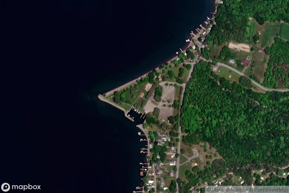 Satellite view of Lodi Point State Park