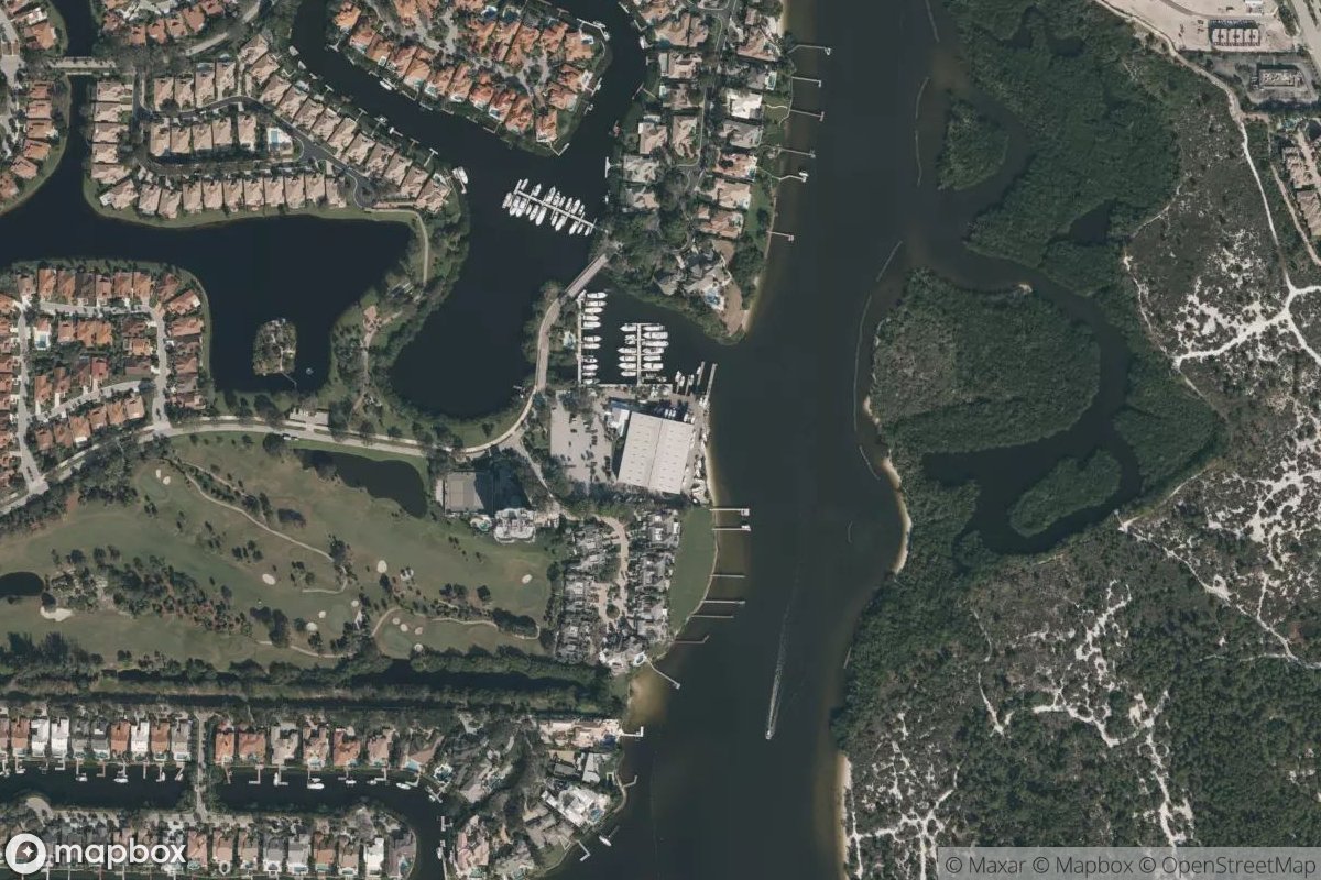 Satellite view of Loggerhead Marina Jupiter