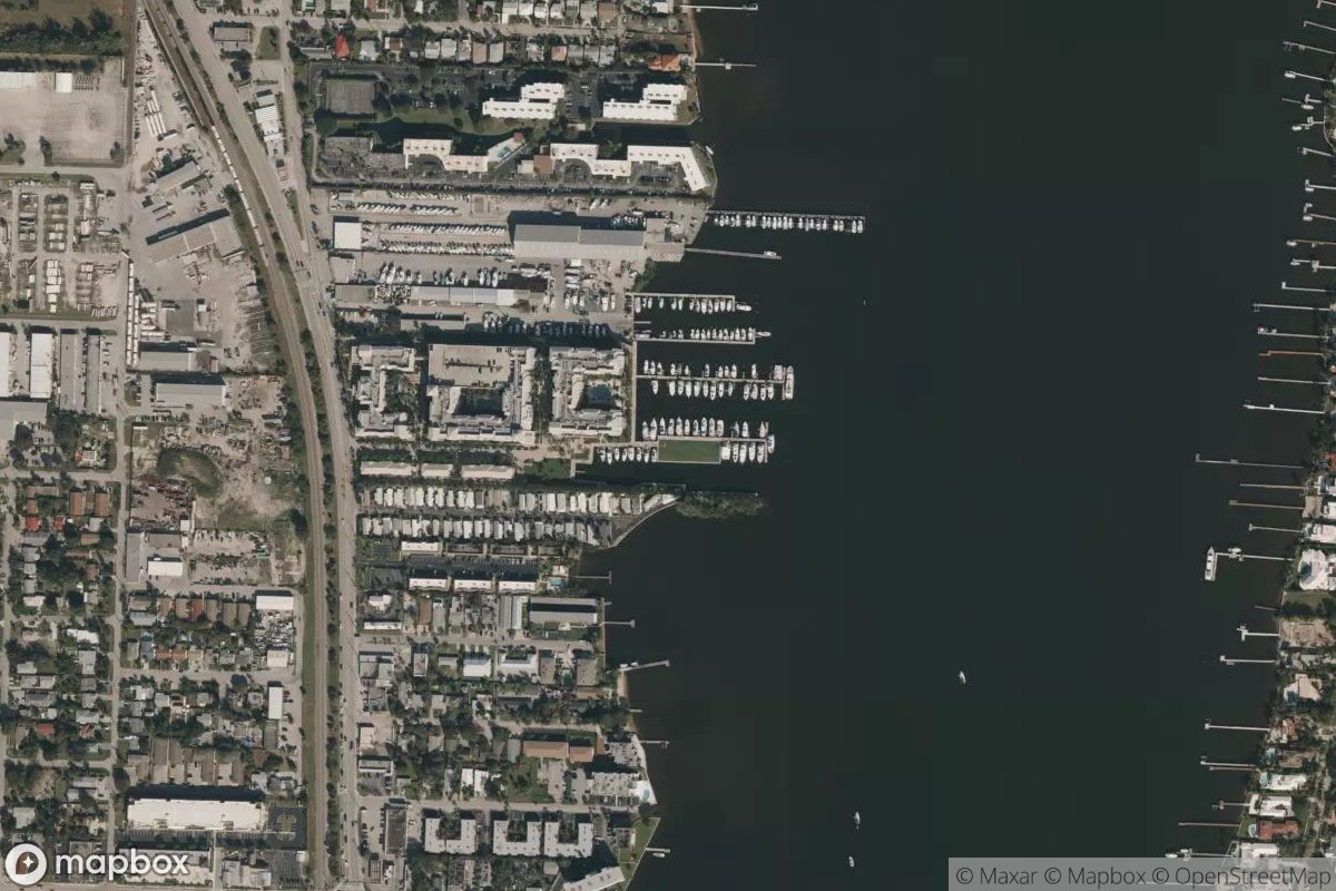Satellite view of Loggerhead Marina South Lantana
