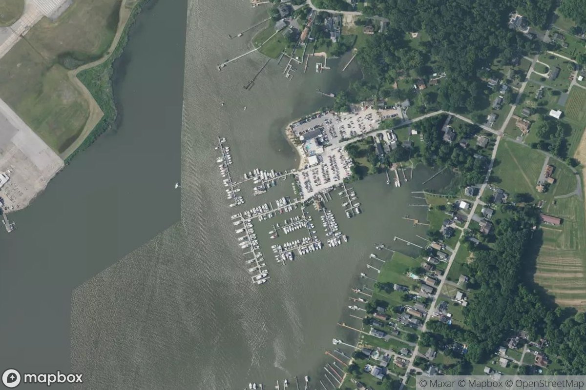 Satellite view of Long Beach Marina