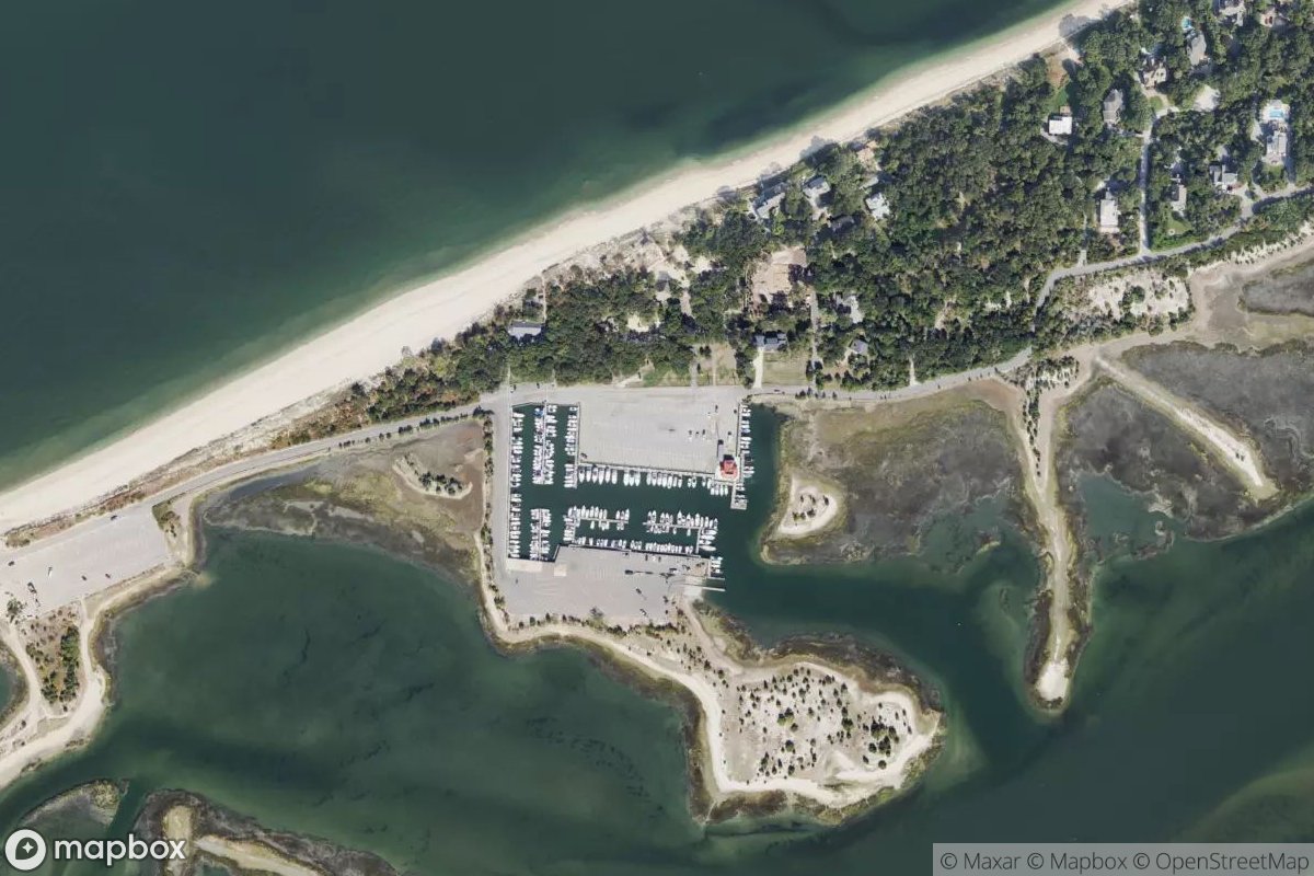Satellite view of Long Beach Marina