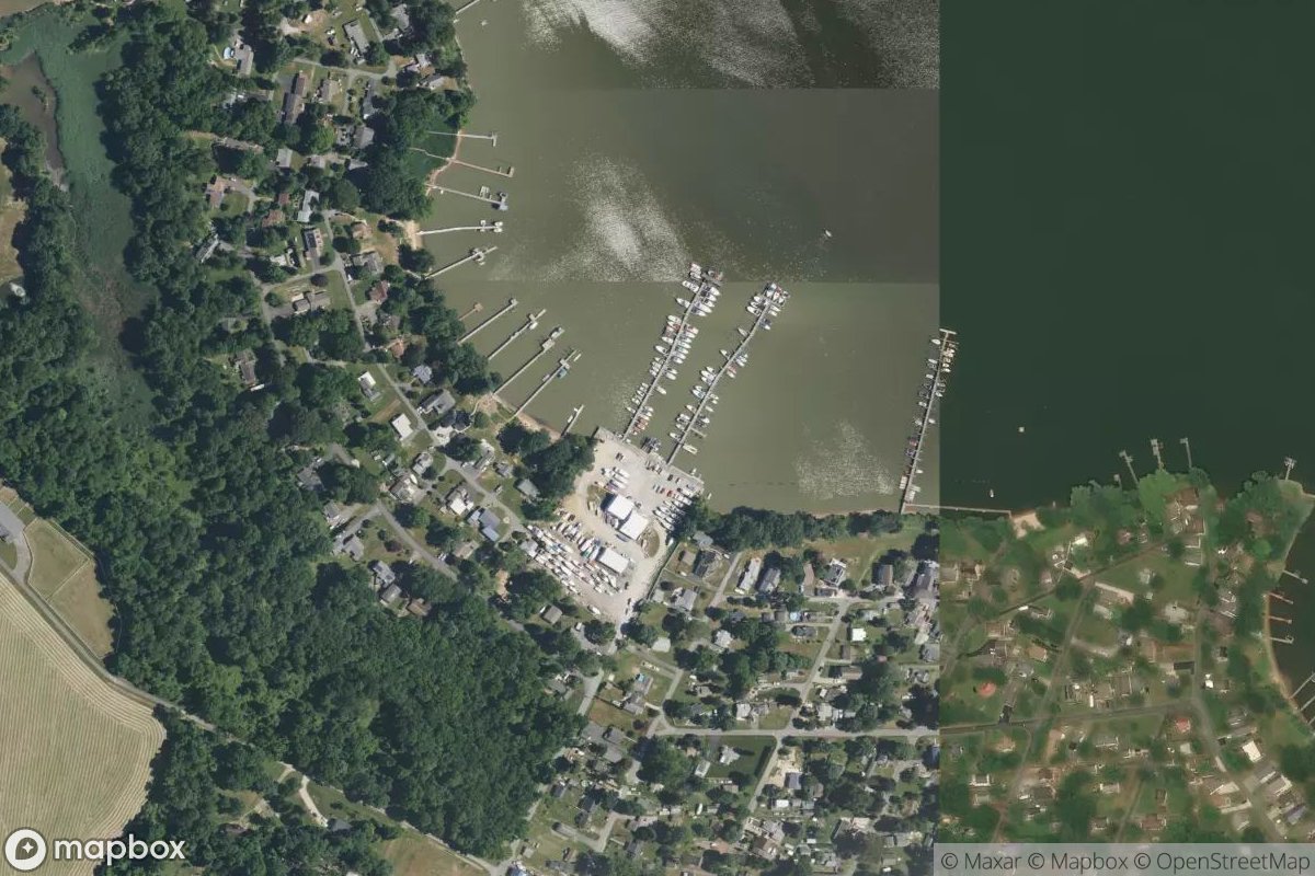 Satellite view of Long Point Marina