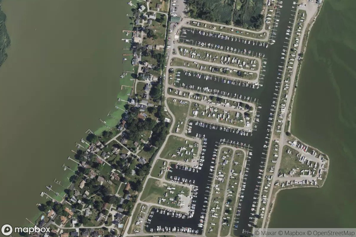 Satellite view of Lost Peninsula Marina