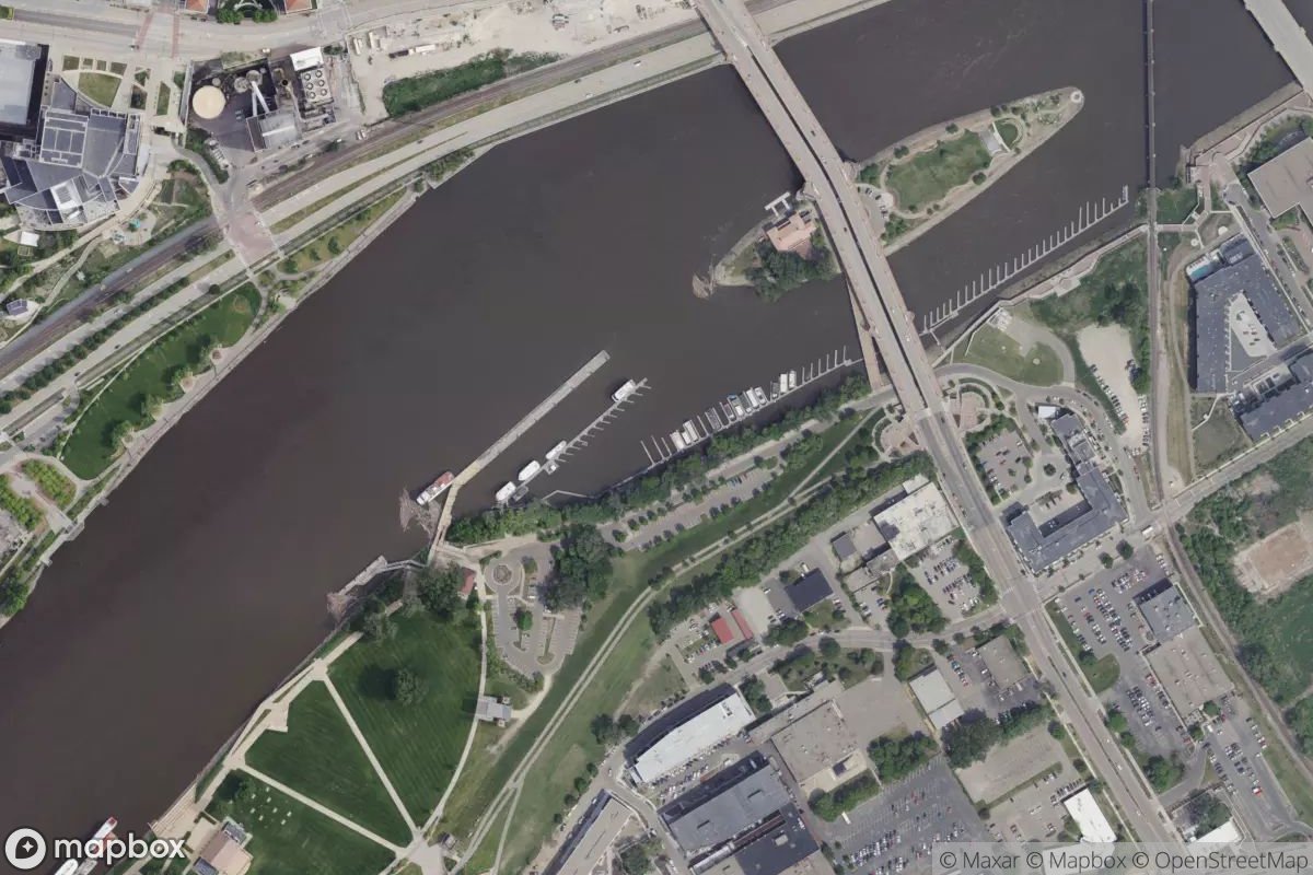 Satellite view of Lower Harbor