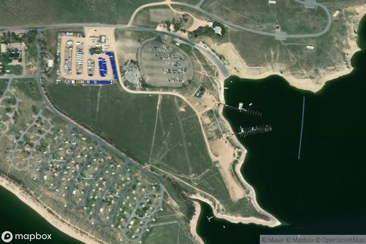 Satellite view of Lucerne Valley Marina