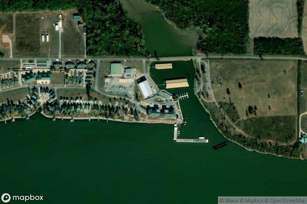 Satellite view of Lucy's Branch Marina