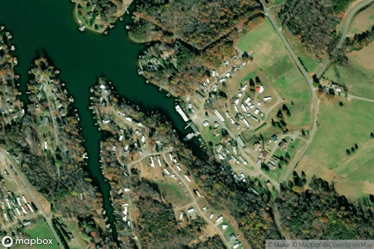 Satellite view of Lumpkins Marina