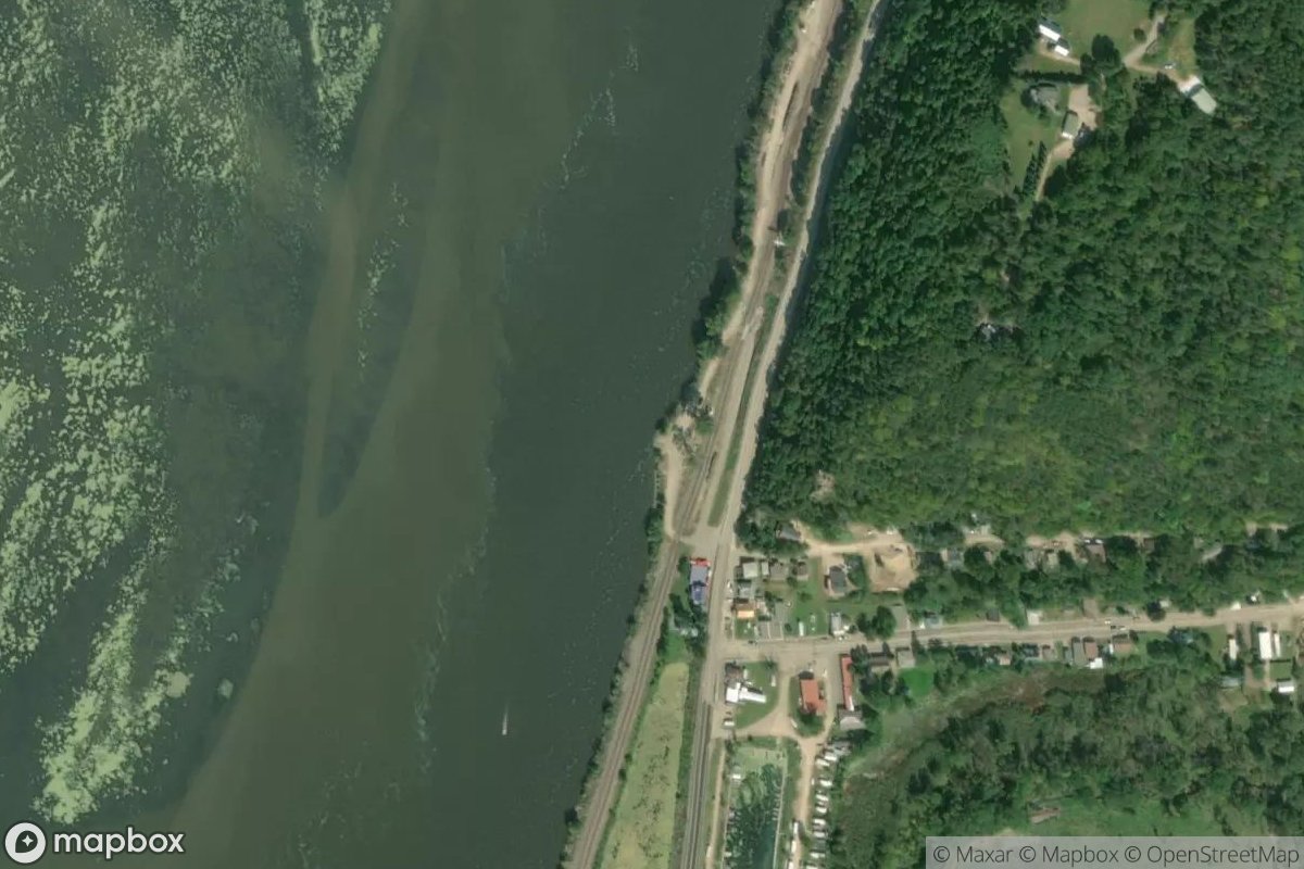 Satellite view of Lynxville Boat Landing