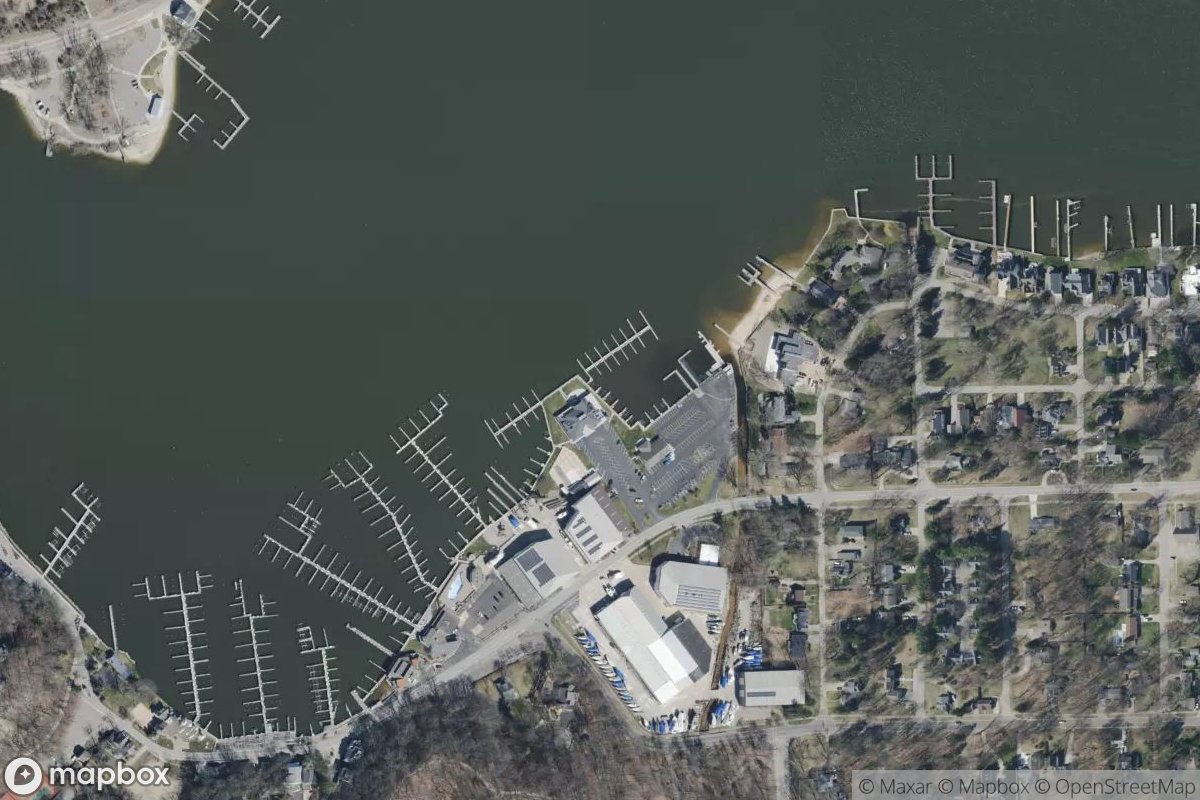 Satellite view of Macatawa Bay Yacht Club