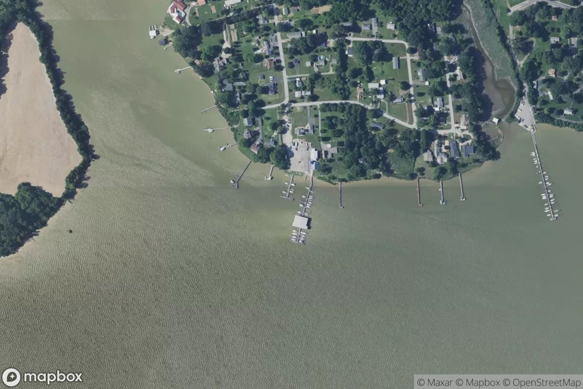 Satellite view of Machodoc Creek Marina