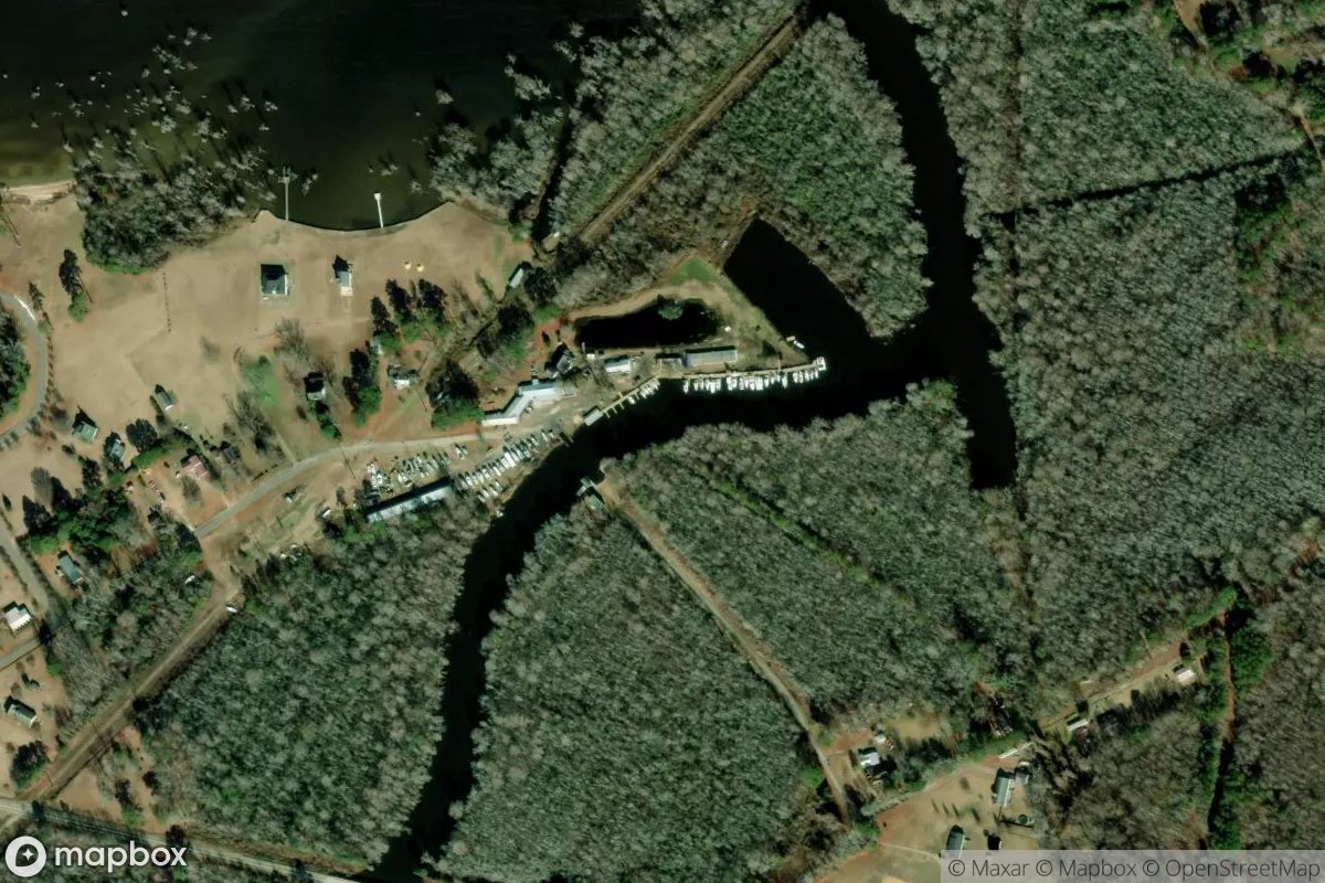 Satellite view of Mackeys Marina