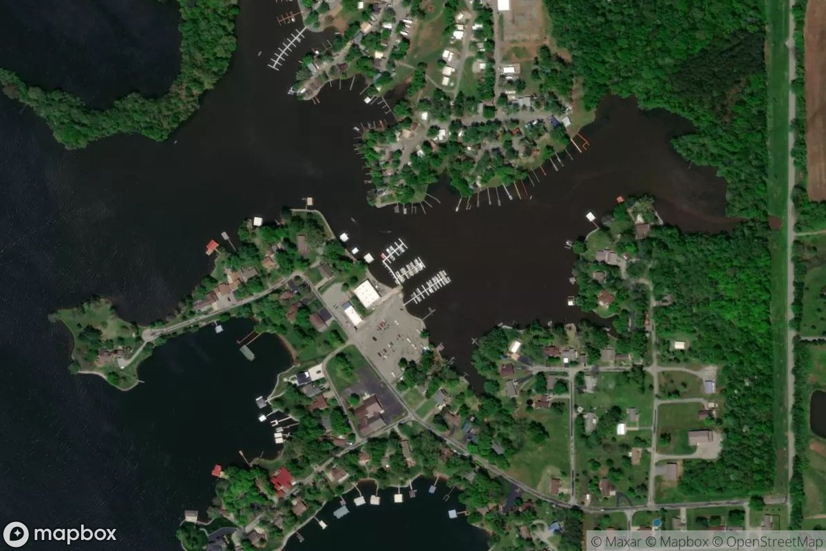 Satellite view of Mack's Marina