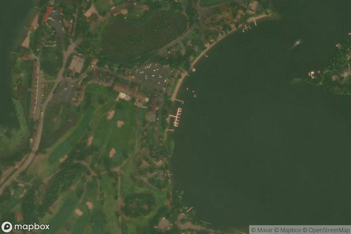 Satellite view of Madden's On Gull Lake Resort Marina