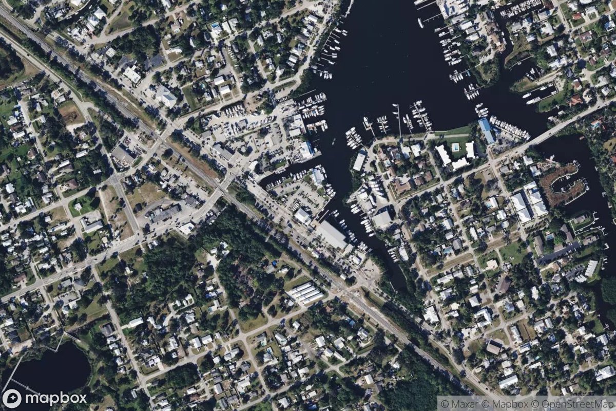 Satellite view of Manatee Marina