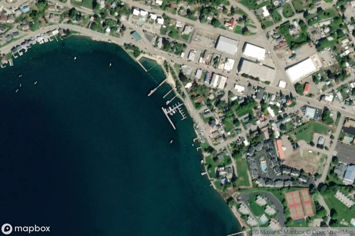 Satellite view of Manson Bay Marina