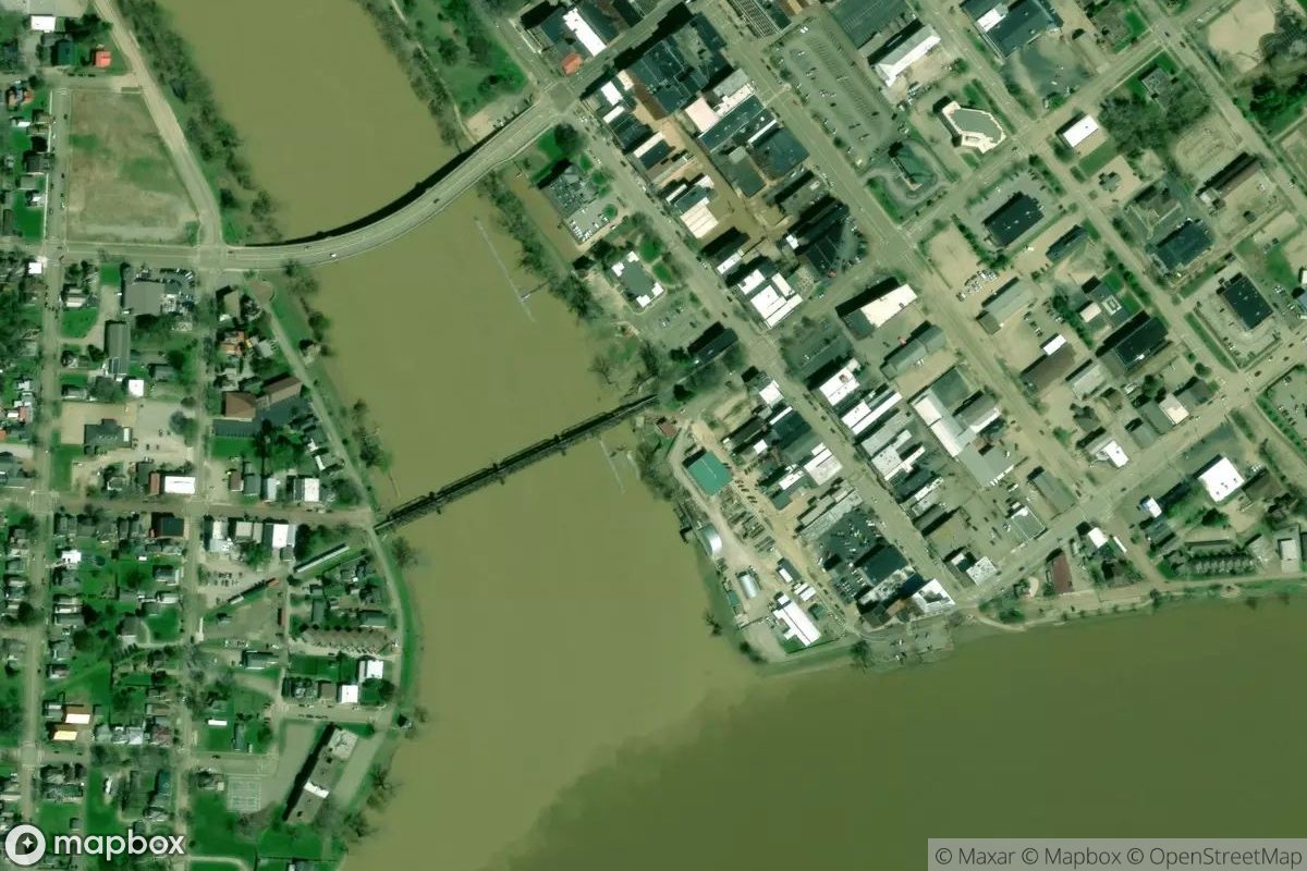 Satellite view of Marietta Harbor
