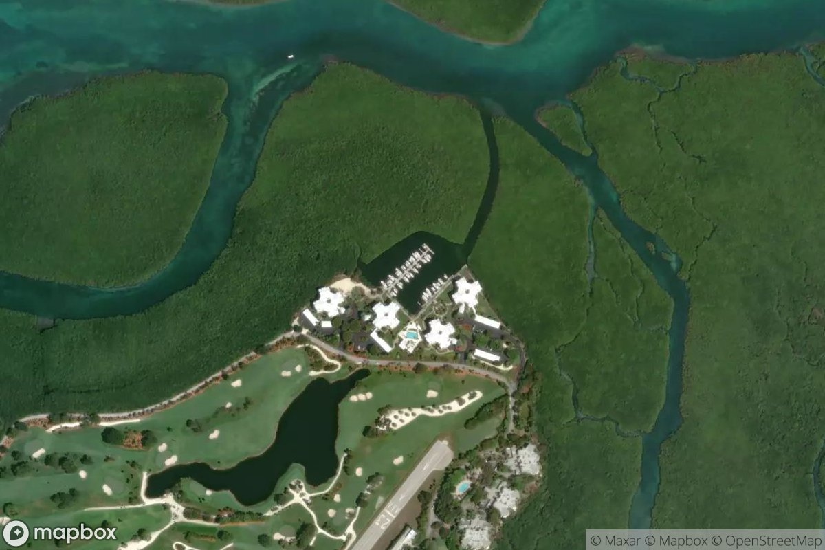 Satellite view of Marina at 25.3315, -80.2721