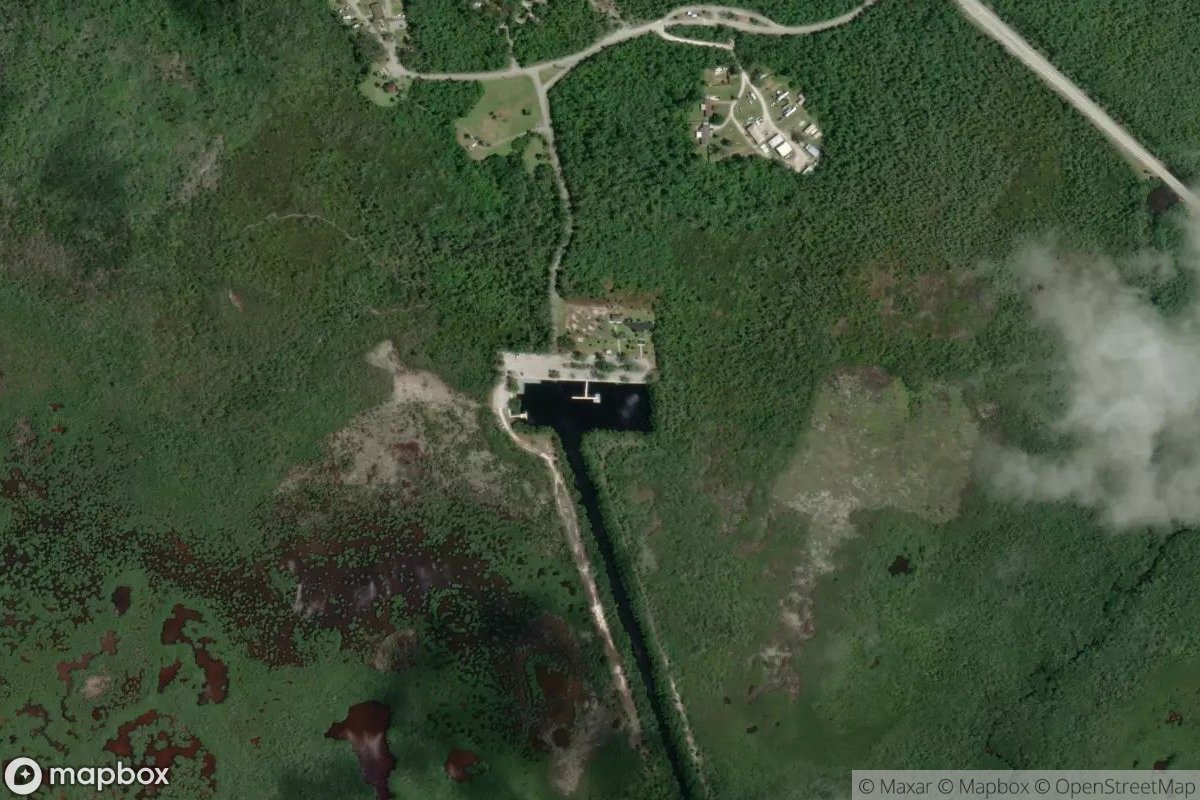 Satellite view of Marina at 25.9880, -81.5932