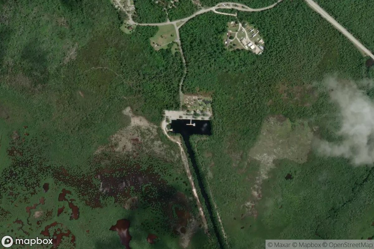 Satellite view of Marina at 25.9880, -81.5935