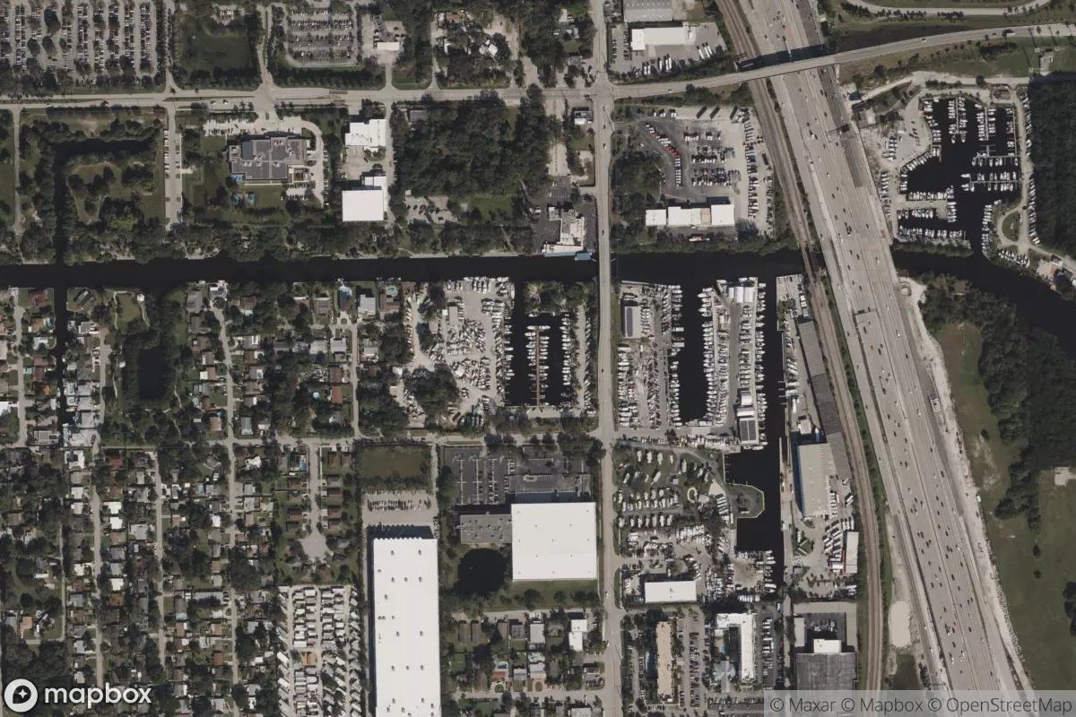 Satellite view of Marina at 26.0671, -80.1694