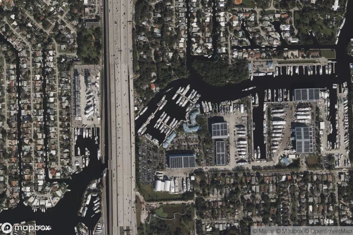Satellite view of Marina at 26.0979, -80.1668