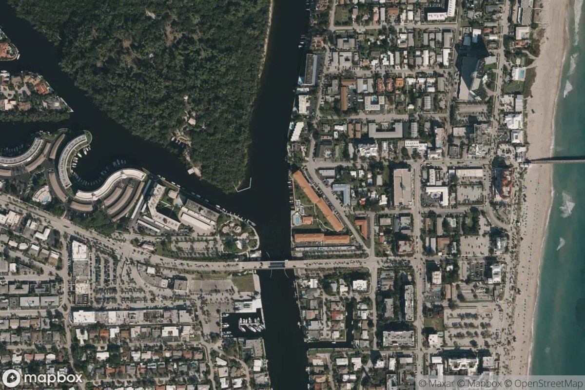 Satellite view of Marina at 26.3158, -80.0806