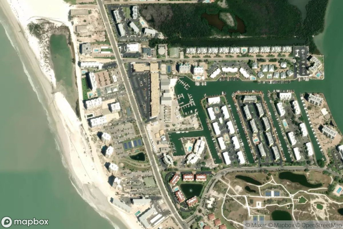 Satellite view of Marina at 26.4134, -81.8989