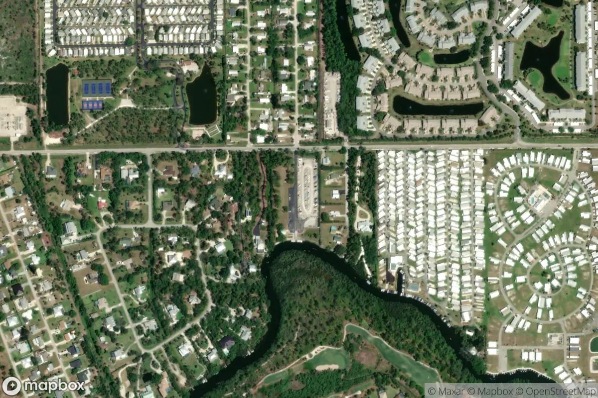 Satellite view of Marina at 26.4409, -81.8277