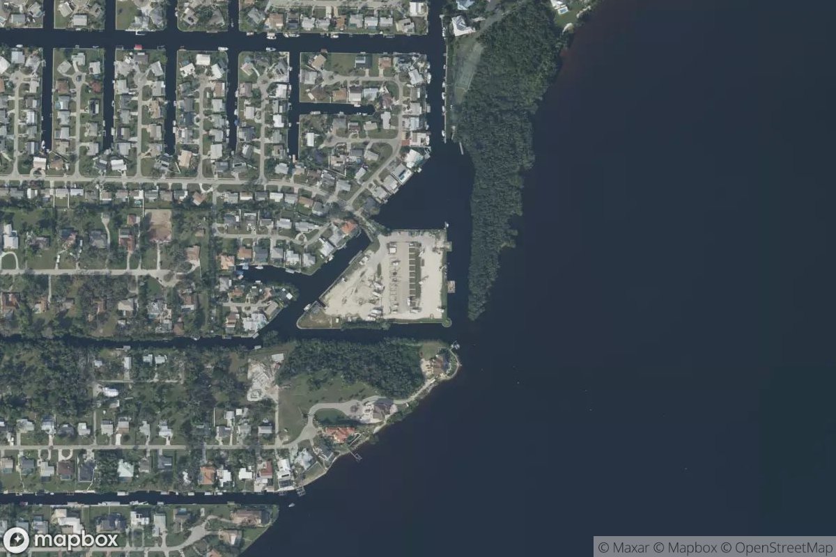 Satellite view of Marina at 26.6388, -81.9083