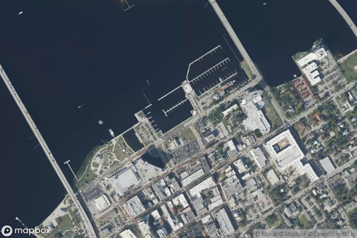 Satellite view of Marina at 26.6467, -81.8699