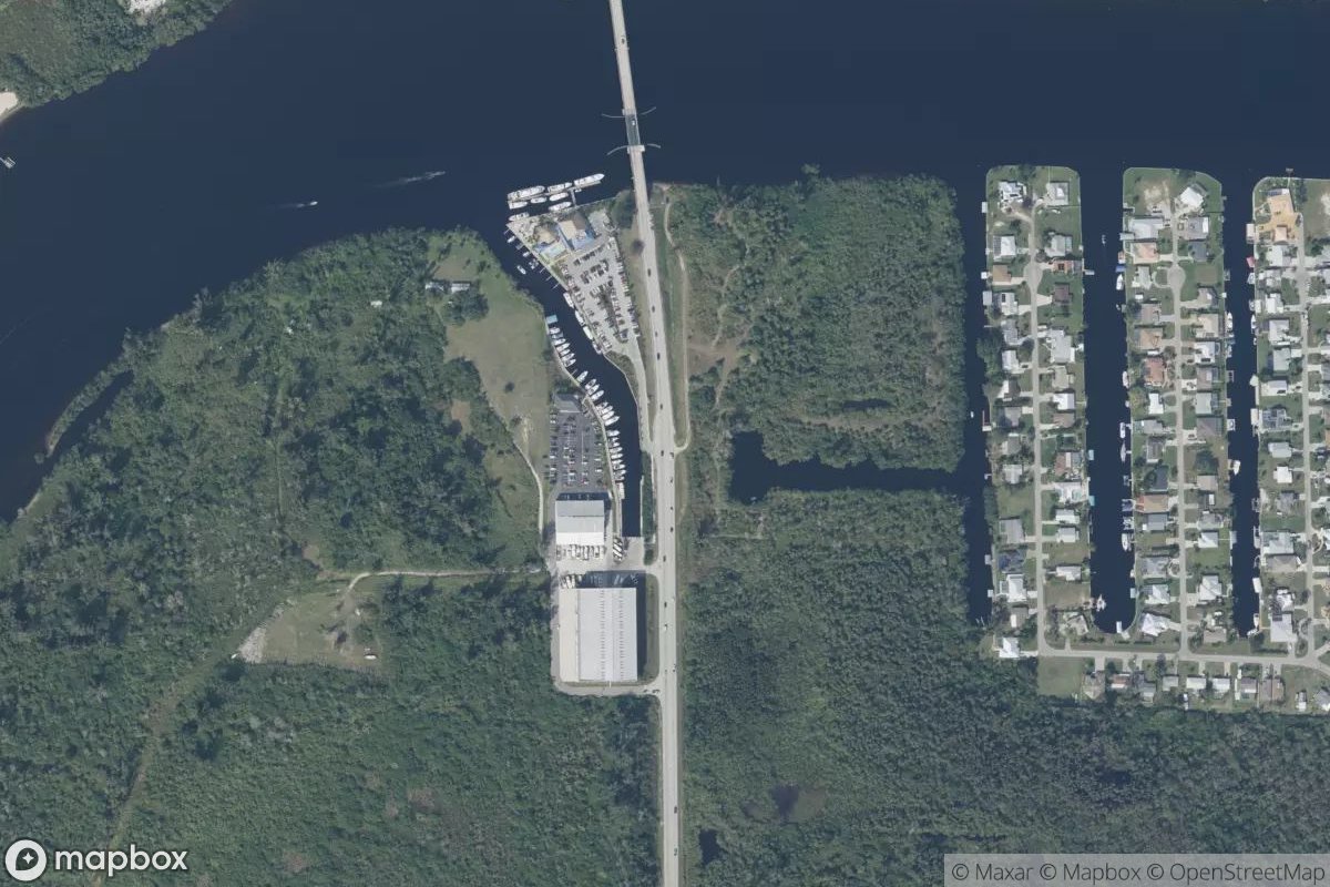 Satellite view of Marina at 26.7136, -81.7603