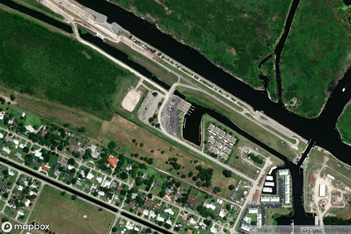 Satellite view of Marina at 26.7613, -80.9231