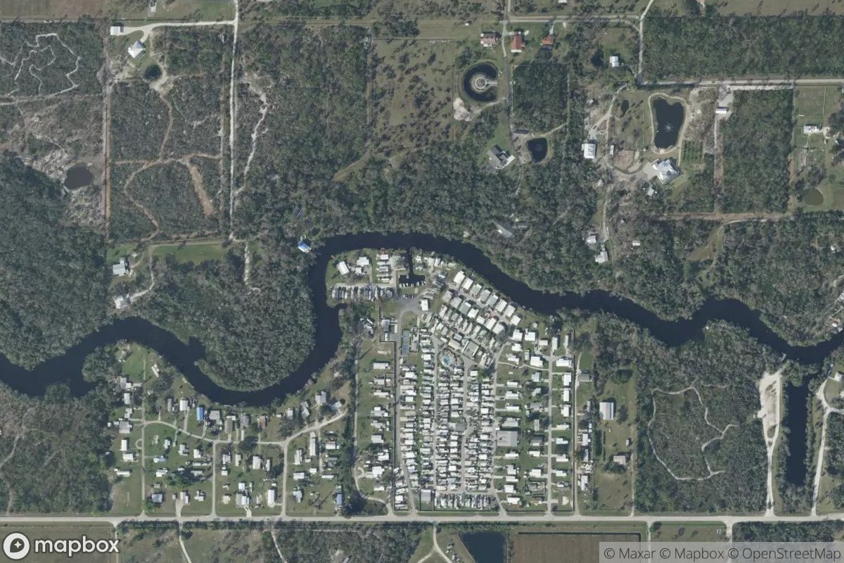 Satellite view of Marina at 26.9757, -81.8953