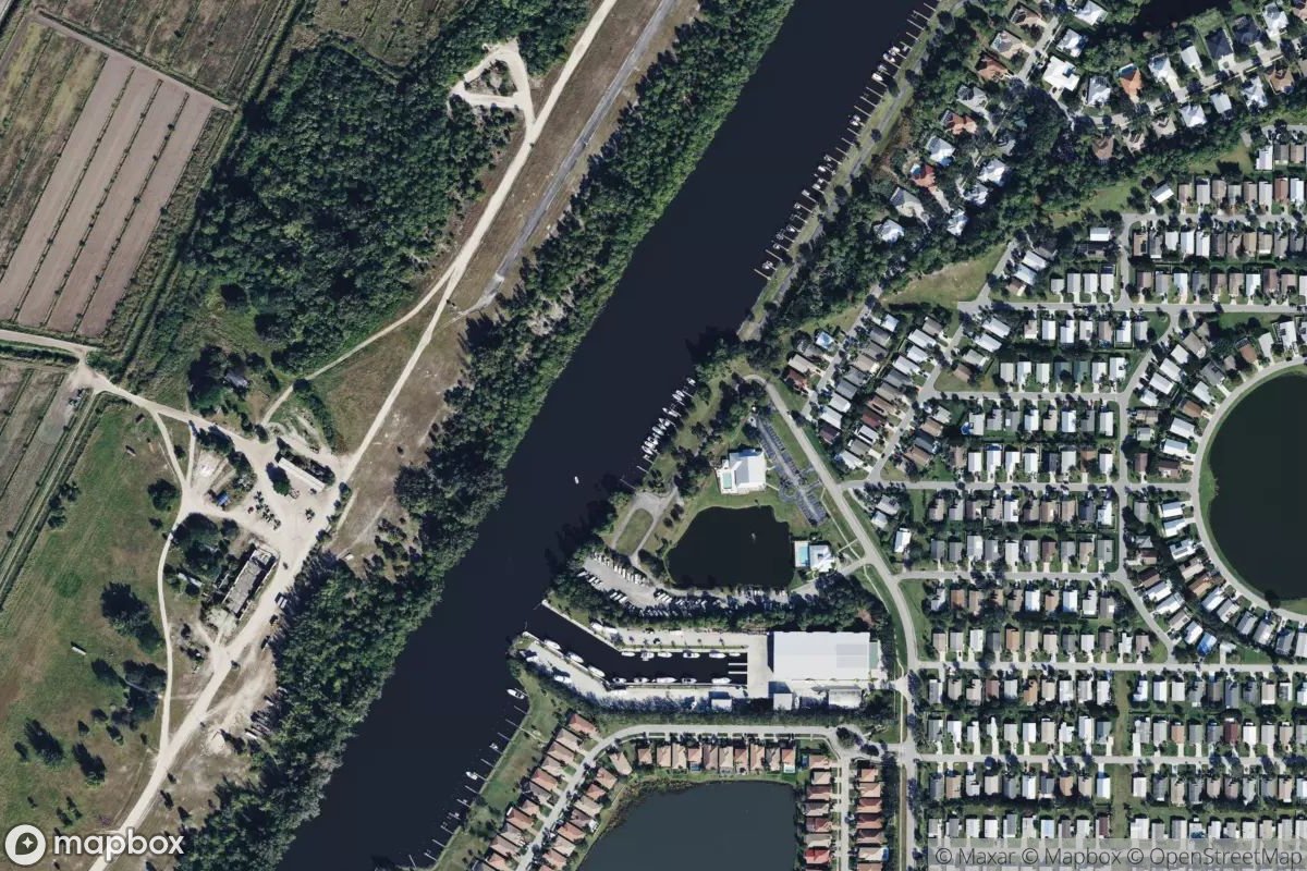 Satellite view of Marina at 27.0958, -80.2960