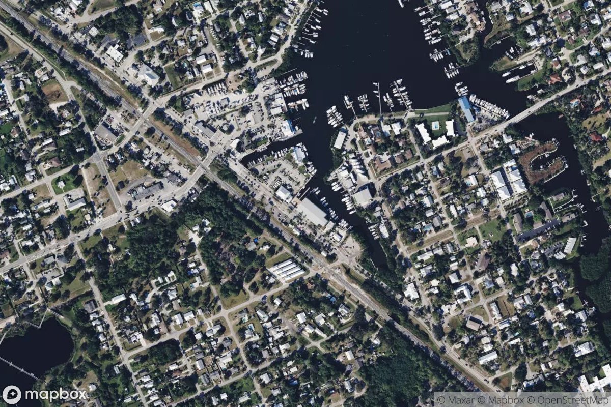 Satellite view of Marina at 27.1450, -80.1956