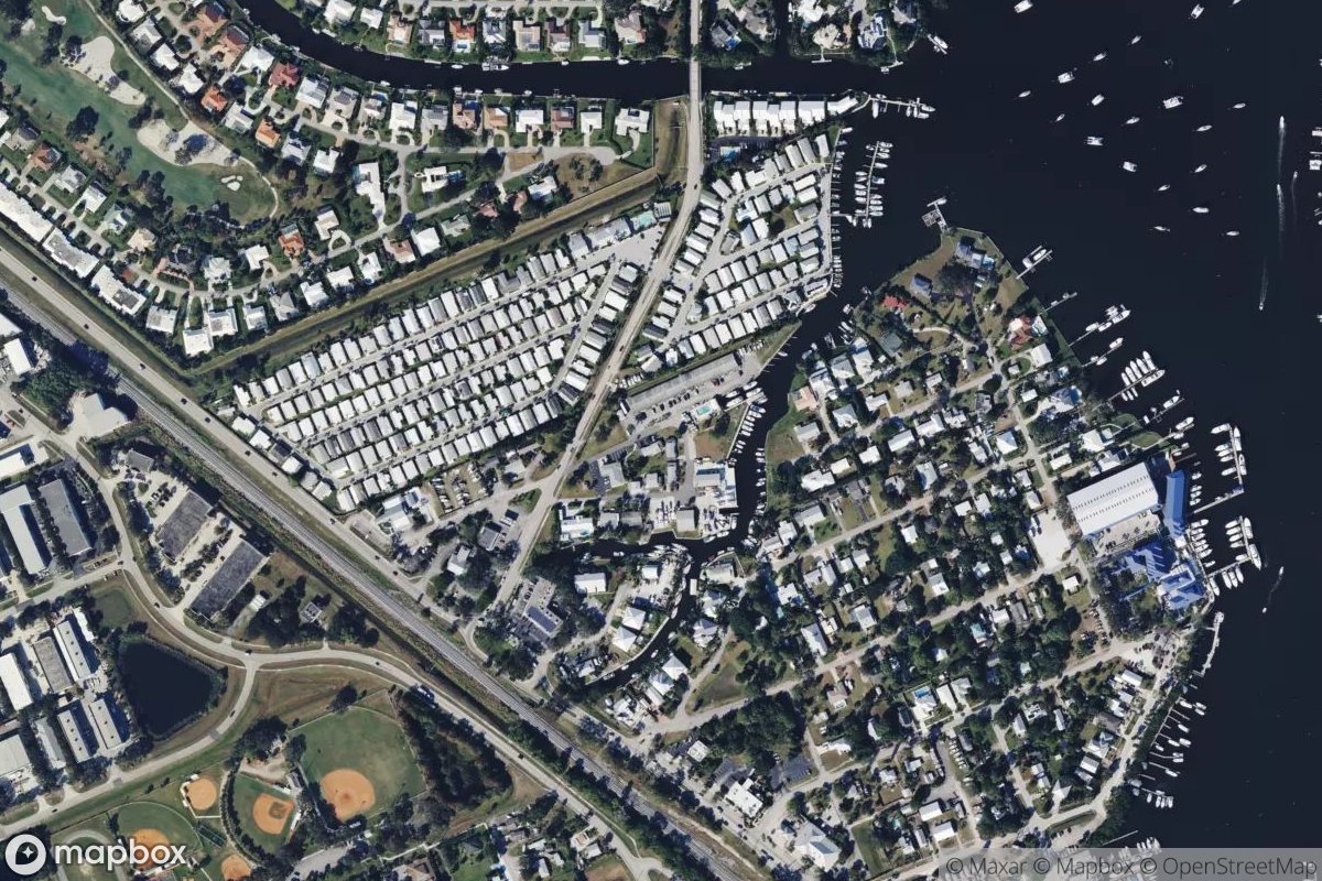 Satellite view of Marina at 27.1509, -80.2004