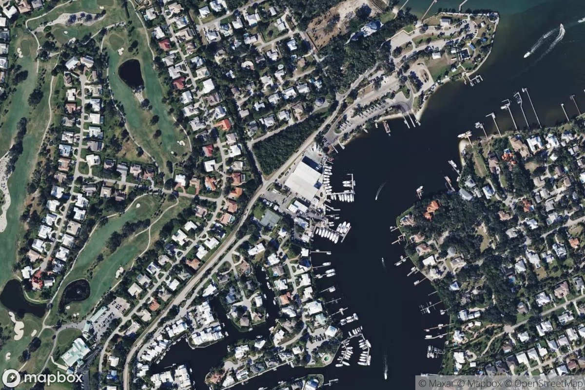 Satellite view of Marina at 27.1609, -80.1964