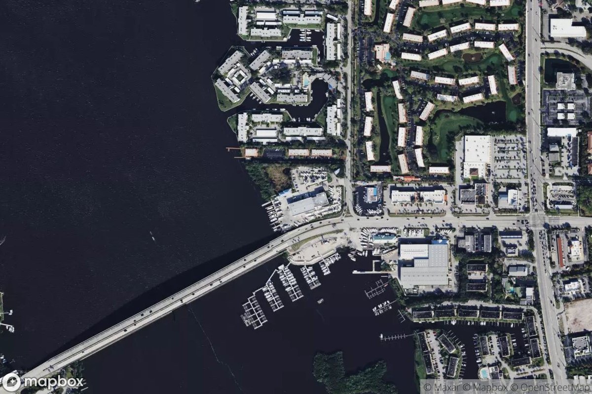 Satellite view of Marina at 27.1762, -80.2583