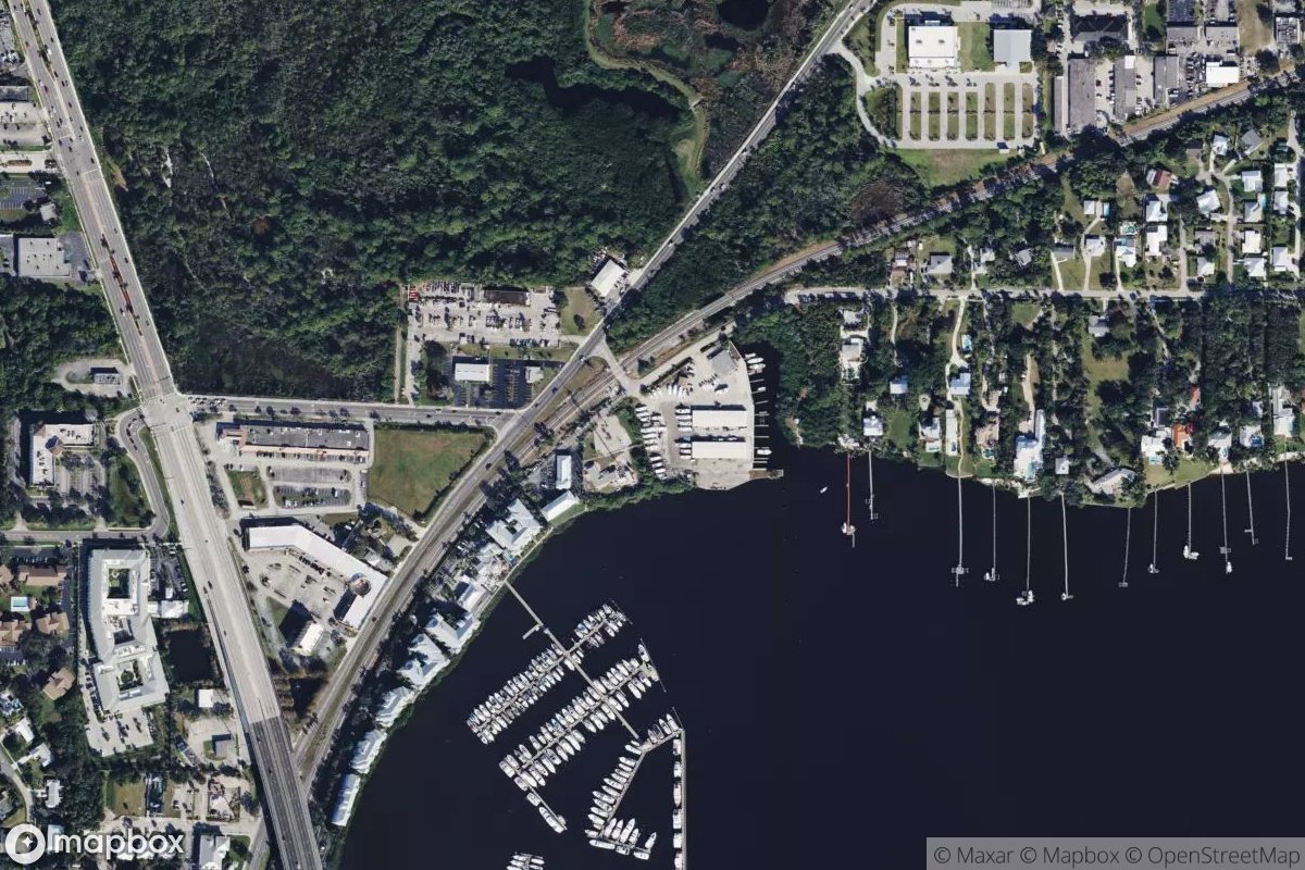Satellite view of Marina at 27.2157, -80.2563