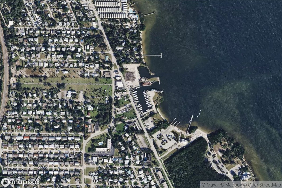 Satellite view of Marina at 27.2313, -80.2176