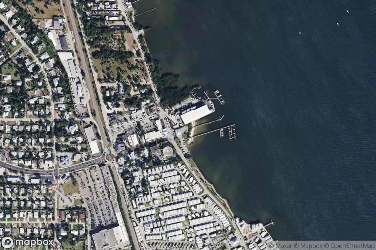 Satellite view of Marina at 27.2448, -80.2247