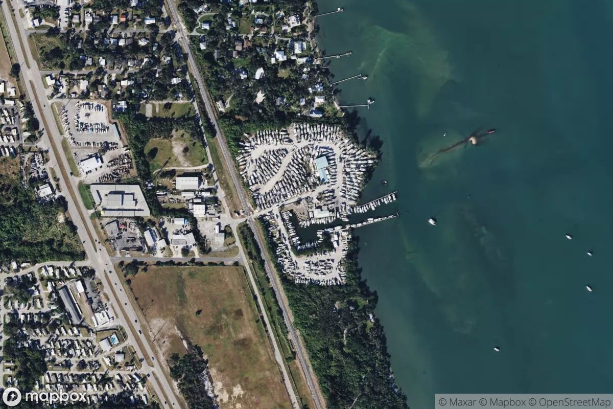 Satellite view of Marina at 27.4794, -80.3342