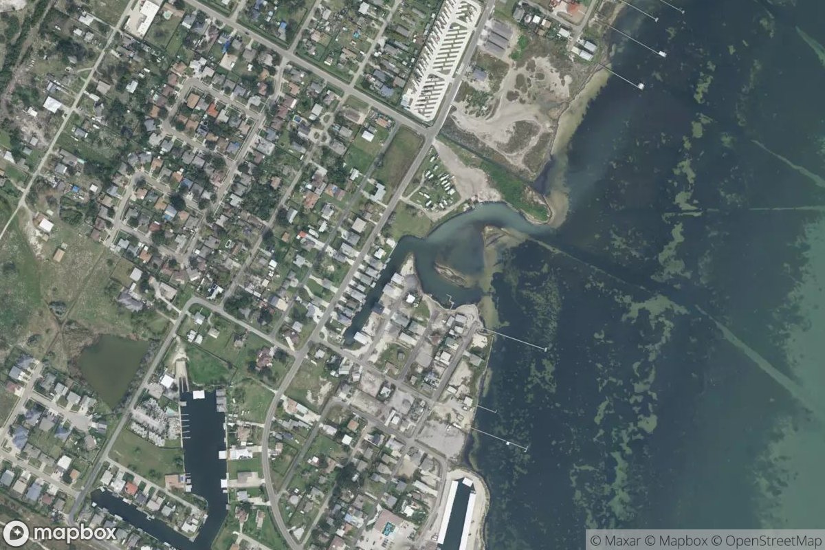 Satellite view of Marina at 27.6159, -97.2980
