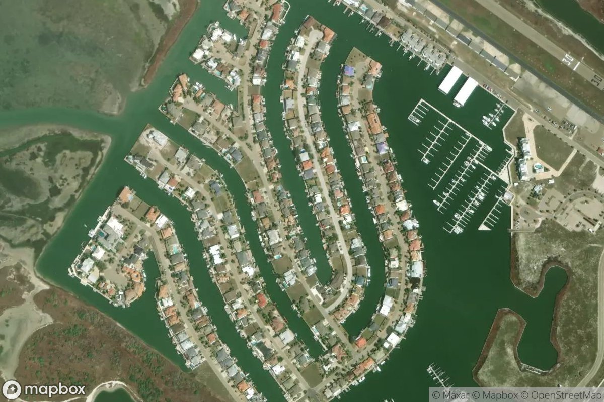 Satellite view of Marina at 27.8072, -97.0913