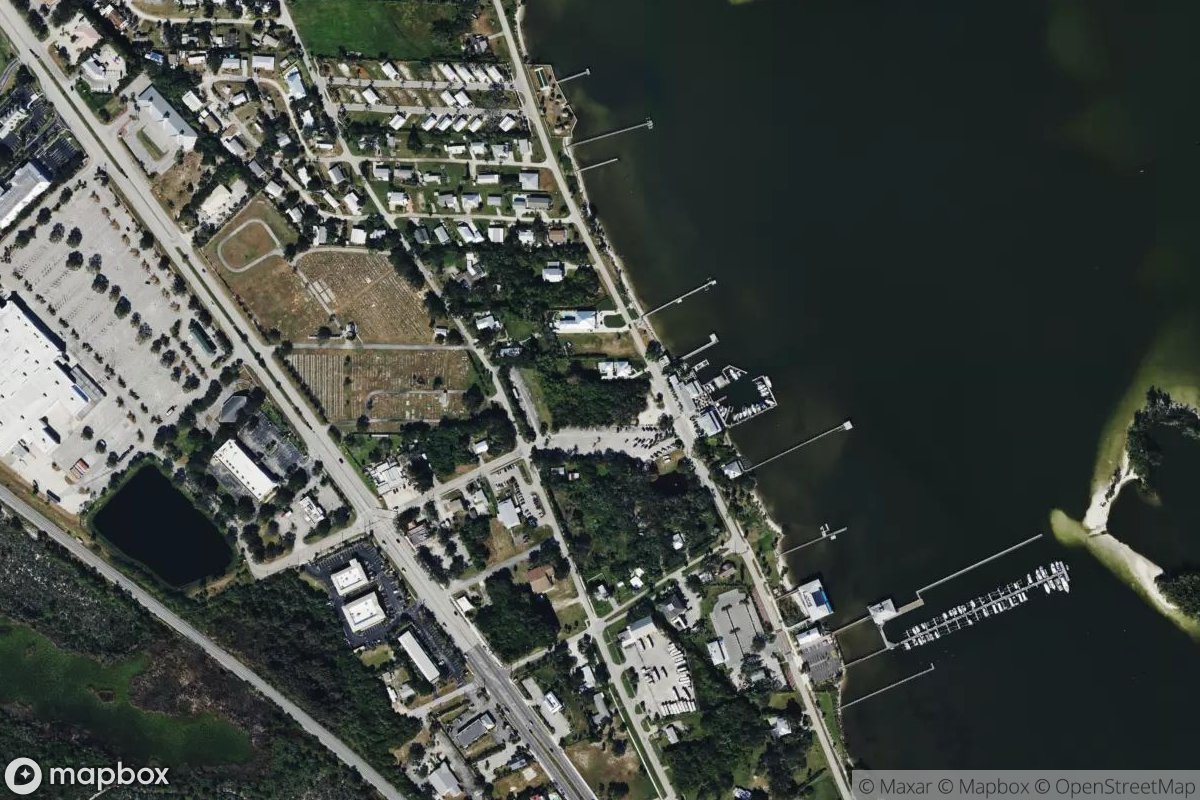 Satellite view of Marina at 27.8290, -80.4753